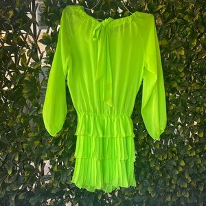 Worn once bright summer neon dress. Very flirty
